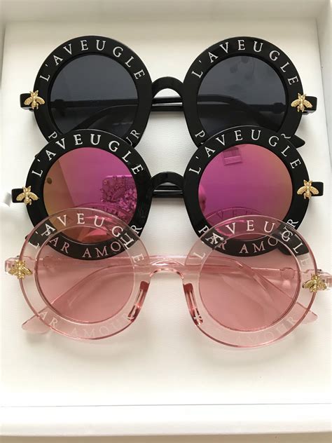 l amour aveugle gucci|Gucci l'aveugle par amour sunglasses.